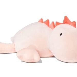 Plush Stegosaurus Toy - Pink and Orange
